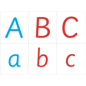 Capital Letters and Lower Case Matching Cards