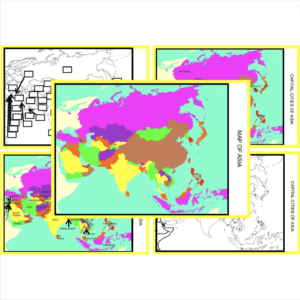 Montessori Asia Geography Maps