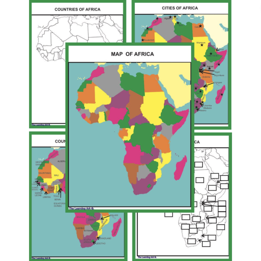 Montessori Africa Geography Maps Rumi Montessori