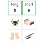Montessori Green Series Long and Short Vowel Sound Sorting Cards